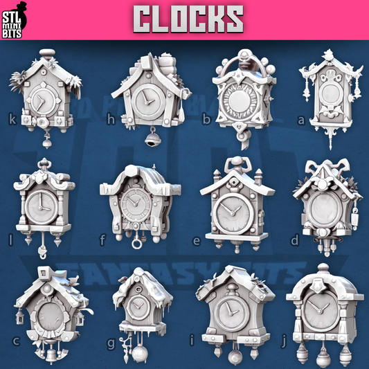 Clocks by STL Miniatures