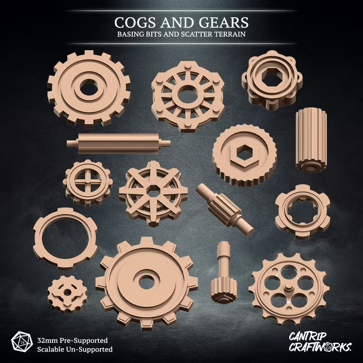 Cogs and Gears - Basing Bits and Scatter Terrain