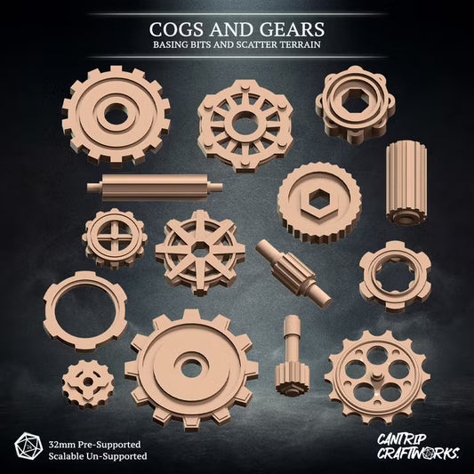 Cogs and Gears - Basing Bits and Scatter Terrain