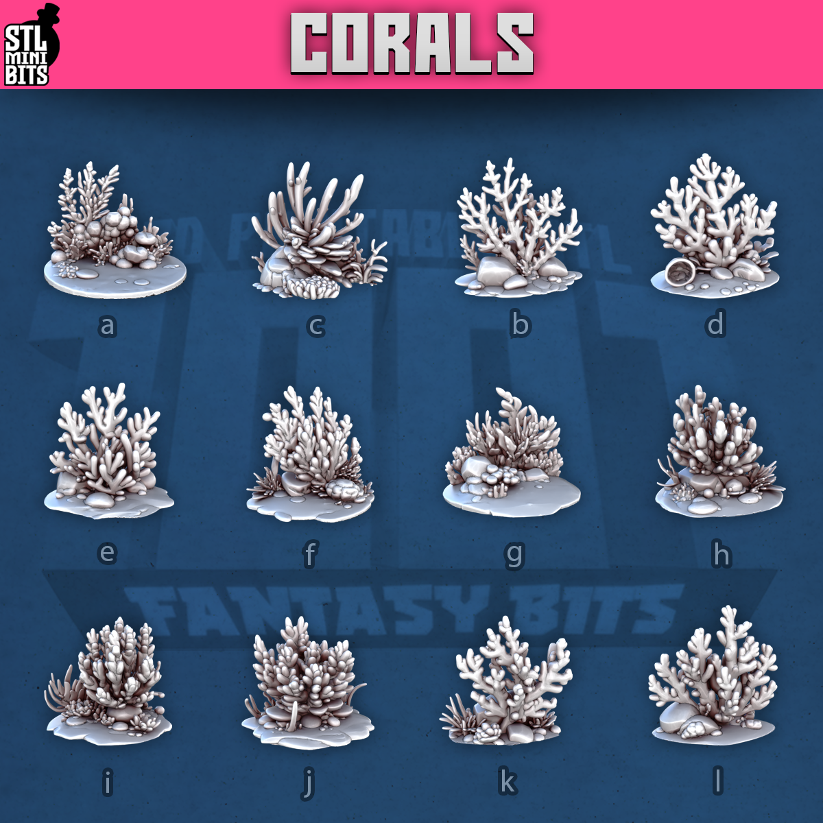 Corals by STL Miniatures
