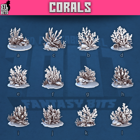 Corals by STL Miniatures