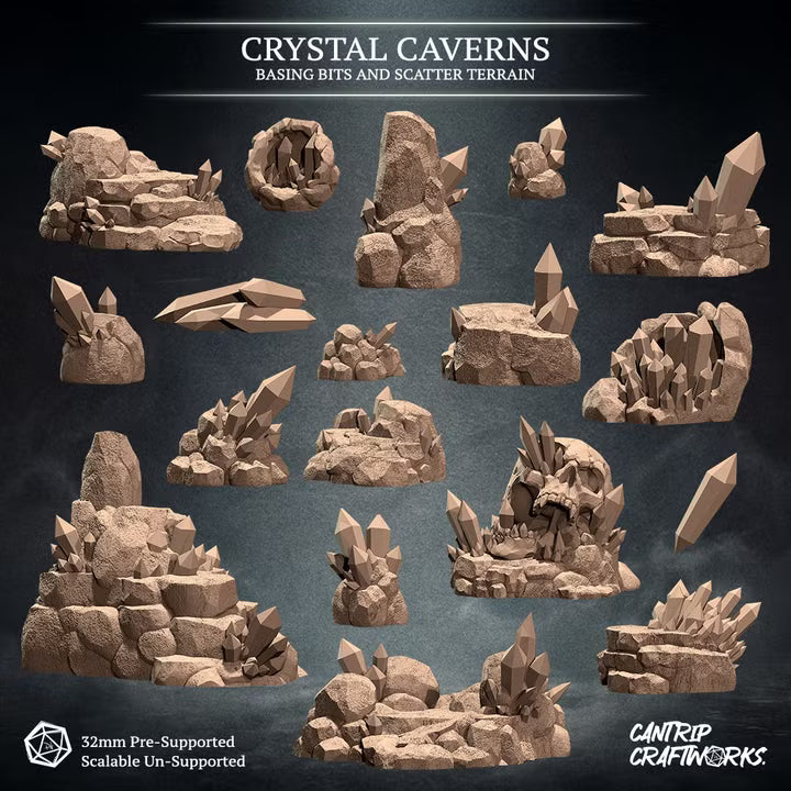 Crystal Caverns, Basing Bits and Scatter Terrain