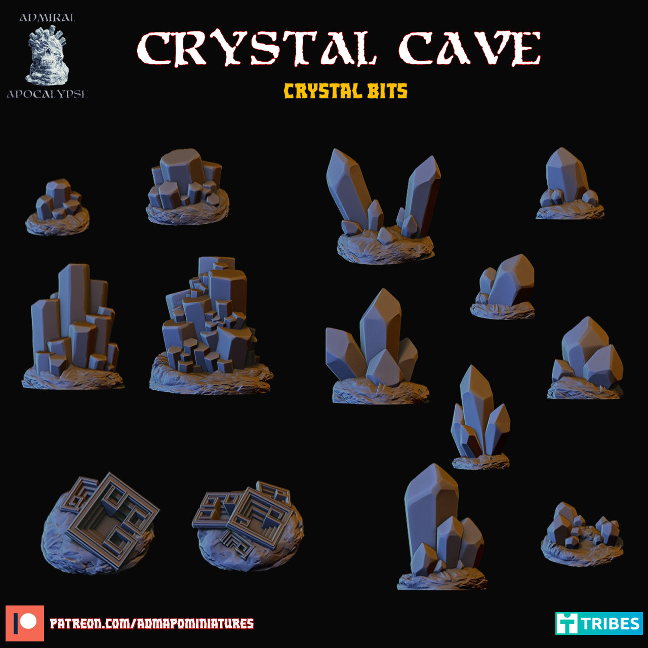 Crystal Clusters by Admiral Apocalypse