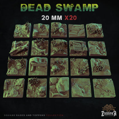 Dead Swamp Square Bases By Zabavka Workshop