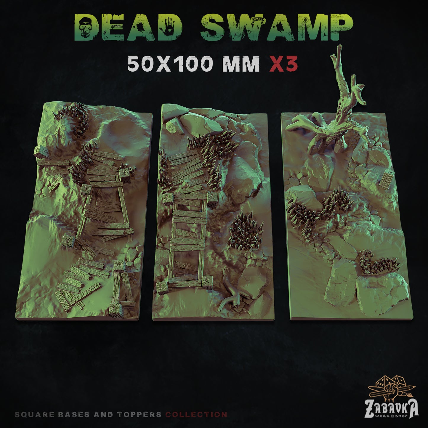 Dead Swamp Square Bases By Zabavka Workshop