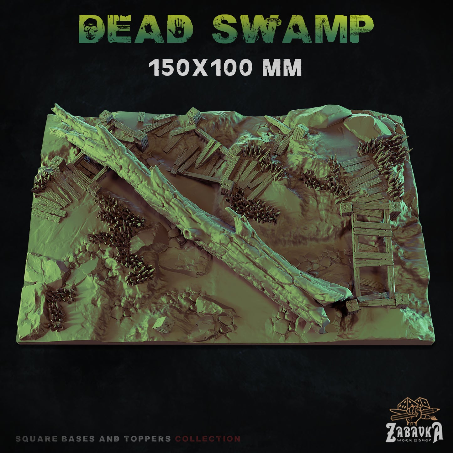 Dead Swamp Square Bases By Zabavka Workshop