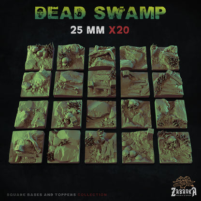 Dead Swamp Square Bases By Zabavka Workshop
