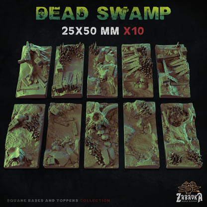 Dead Swamp Square Bases By Zabavka Workshop