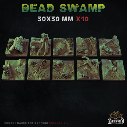 Dead Swamp Square Bases By Zabavka Workshop