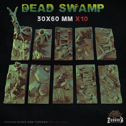 Dead Swamp Square Bases By Zabavka Workshop