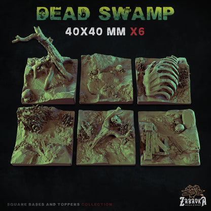Dead Swamp Square Bases By Zabavka Workshop