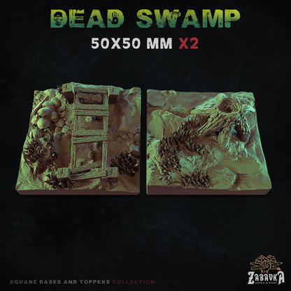 Dead Swamp Square Bases By Zabavka Workshop