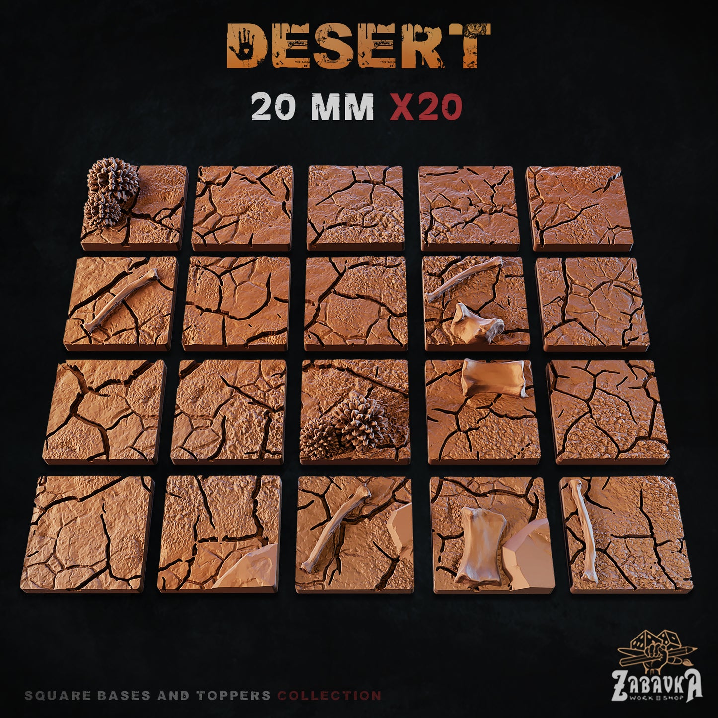 Desert Square Bases By Zabavka Workshop
