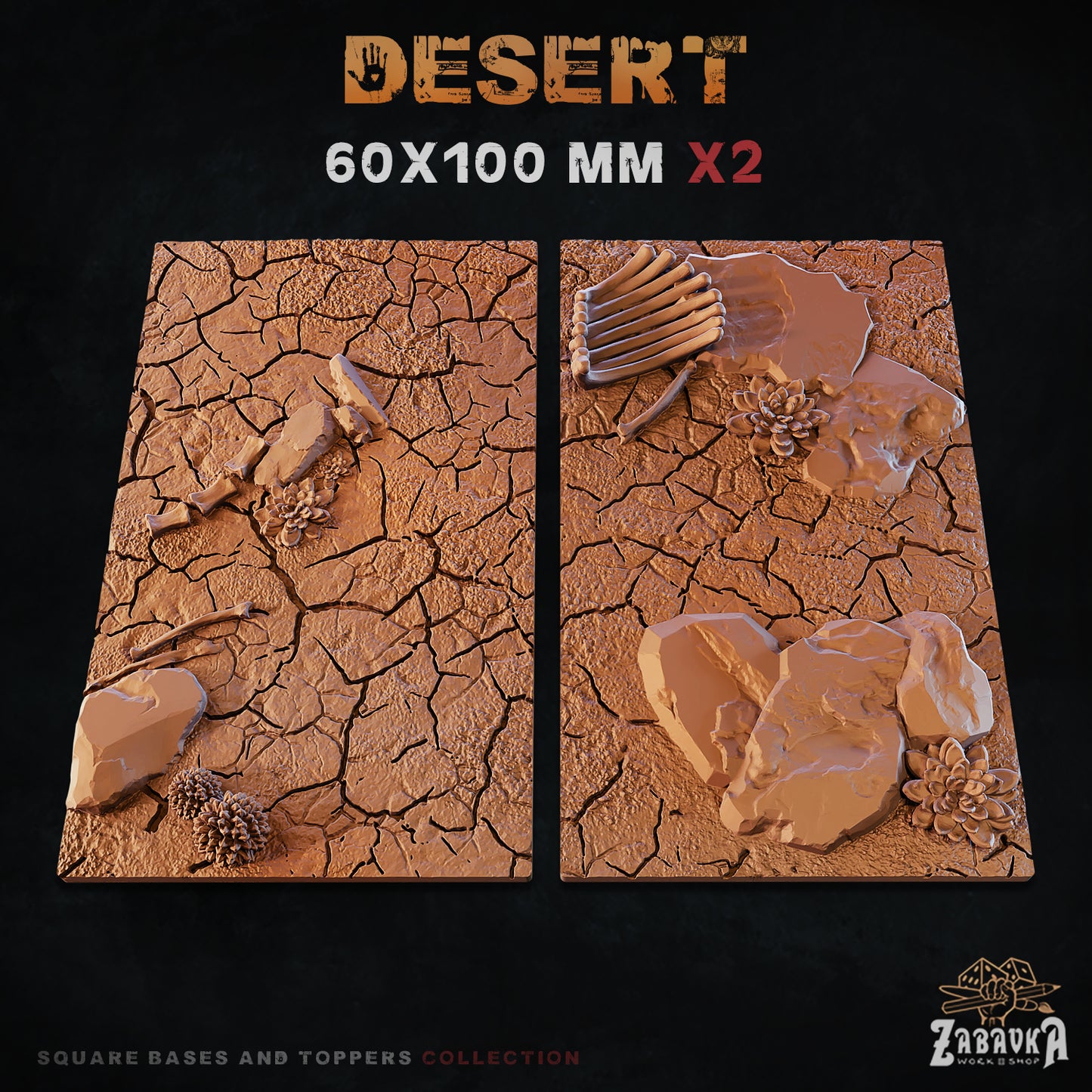 Desert Square Bases By Zabavka Workshop