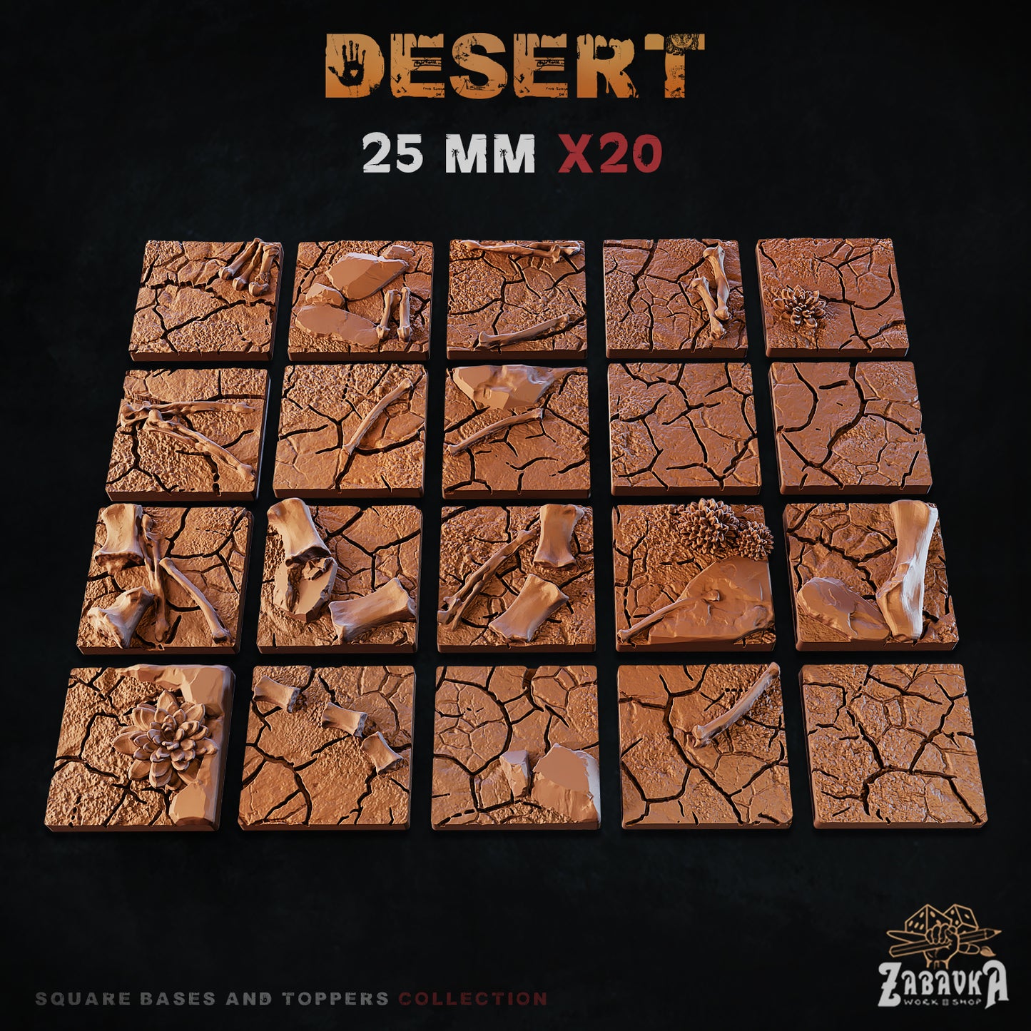 Desert Square Bases By Zabavka Workshop
