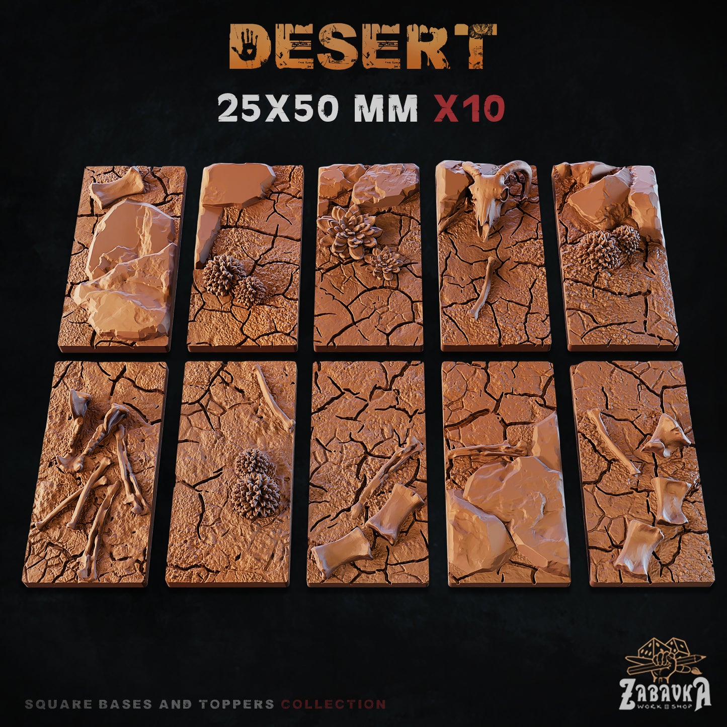 Desert Square Bases By Zabavka Workshop