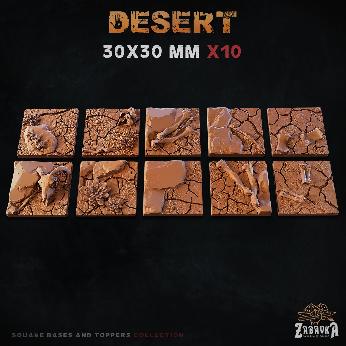 Desert Square Bases By Zabavka Workshop