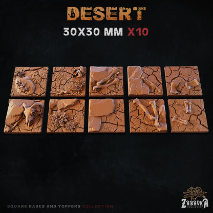 Desert Square Bases By Zabavka Workshop