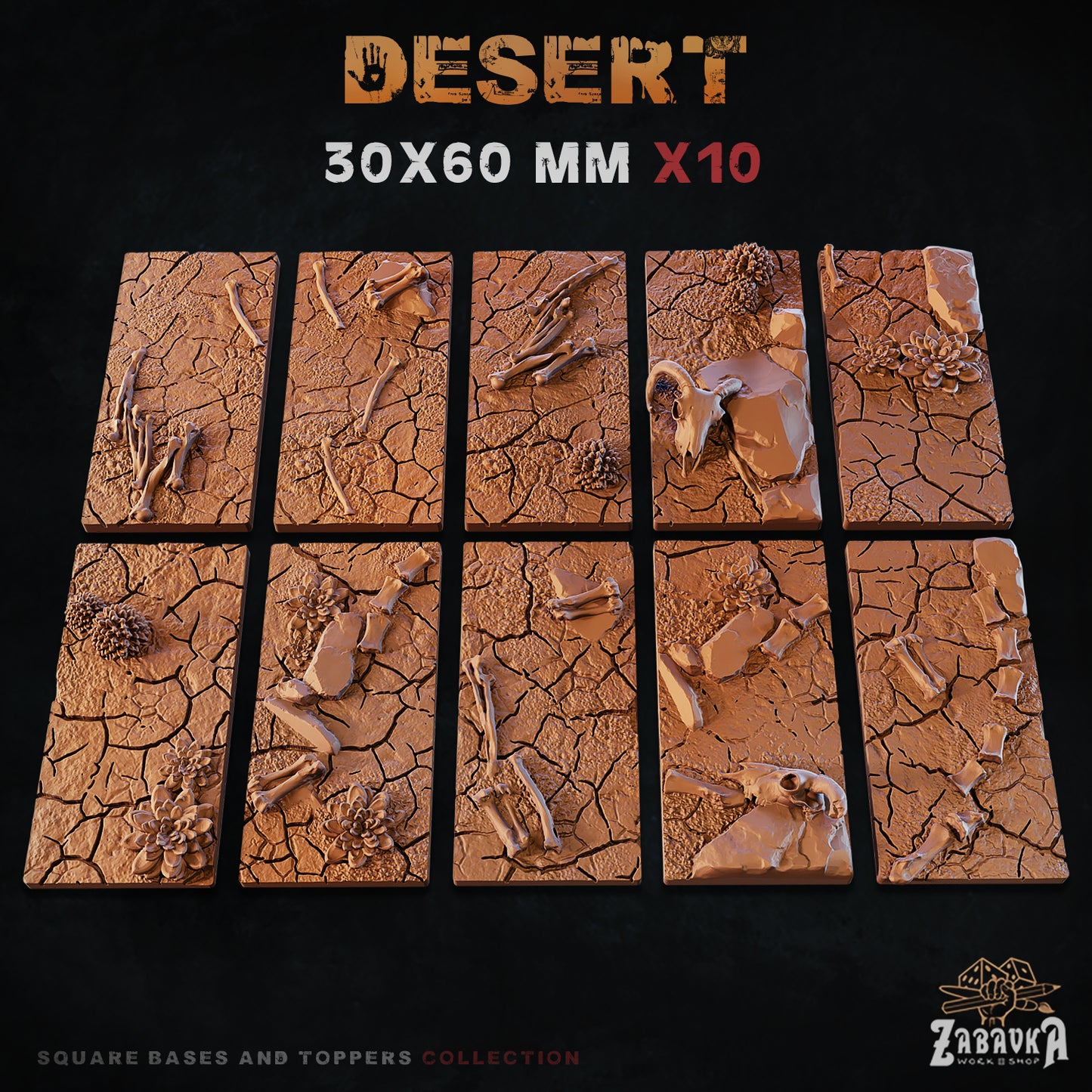 Desert Square Bases By Zabavka Workshop