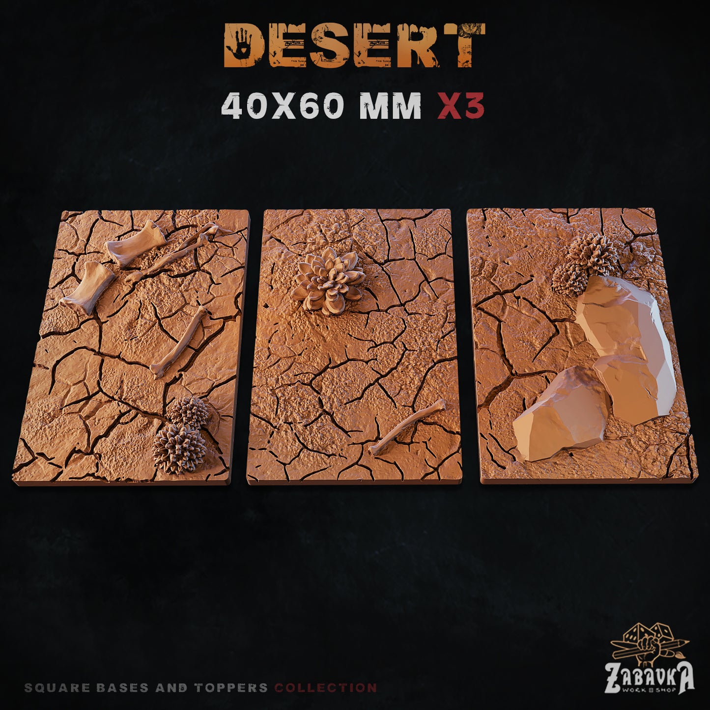 Desert Square Bases By Zabavka Workshop