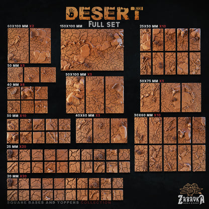 Desert Square Bases By Zabavka Workshop