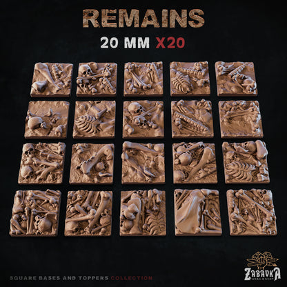 Remains Square Bases By Zabavka Workshop