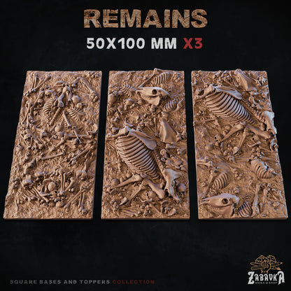 Remains Square Bases By Zabavka Workshop