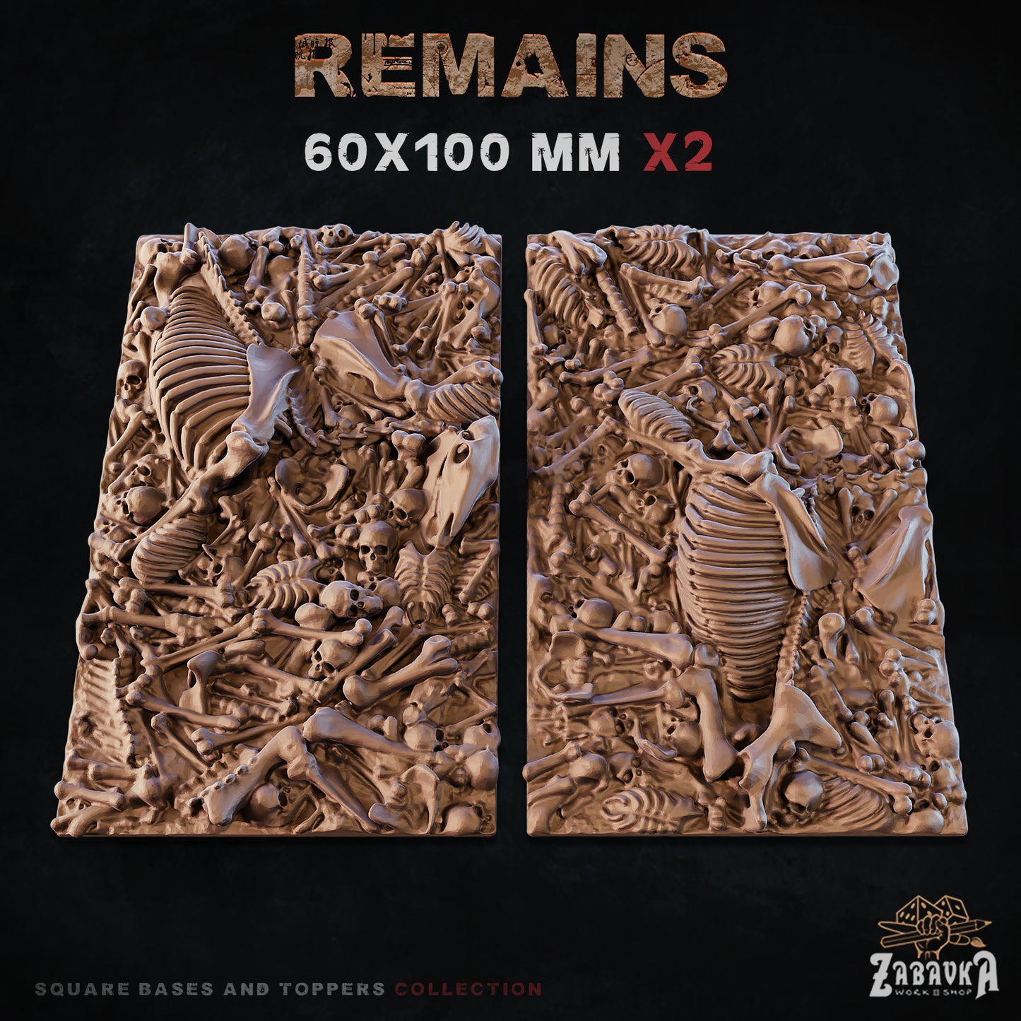 Remains Square Bases By Zabavka Workshop