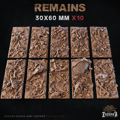 Remains Square Bases By Zabavka Workshop