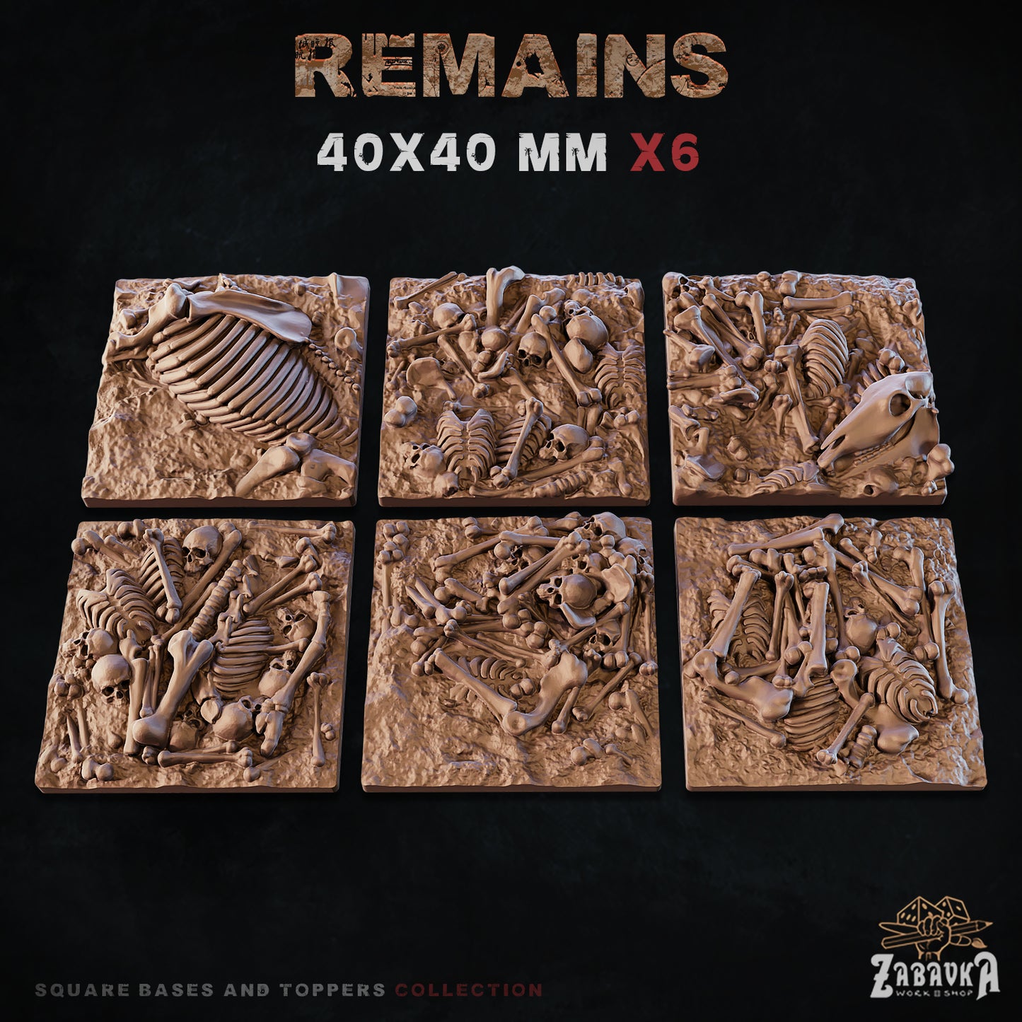 Remains Square Bases By Zabavka Workshop