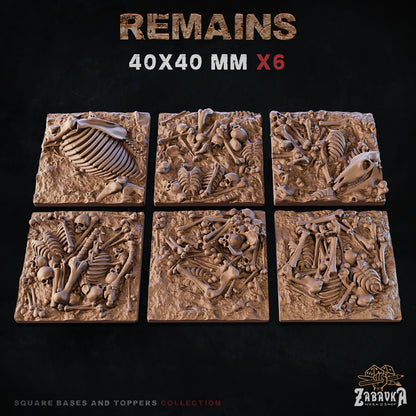 Remains Square Bases By Zabavka Workshop