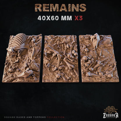 Remains Square Bases By Zabavka Workshop