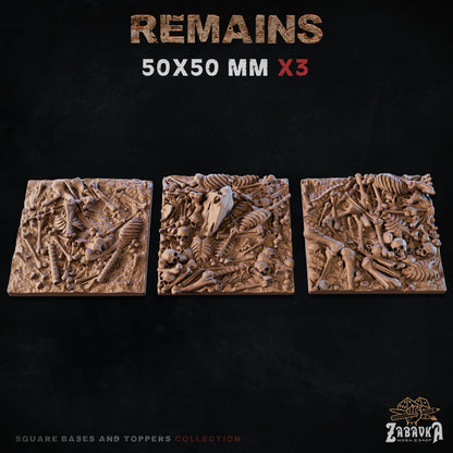 Remains Square Bases By Zabavka Workshop