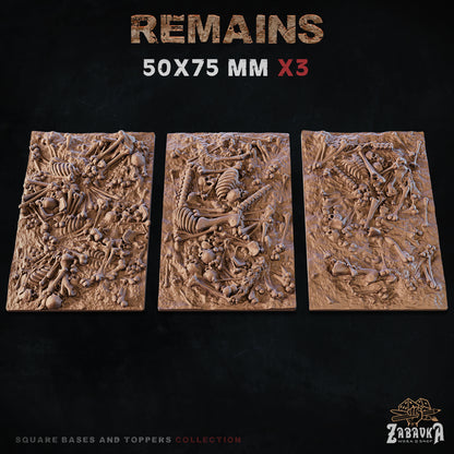 Remains Square Bases By Zabavka Workshop