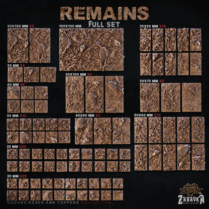 Remains Square Bases By Zabavka Workshop