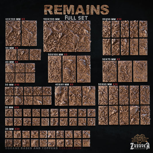 Remains Square Bases By Zabavka Workshop