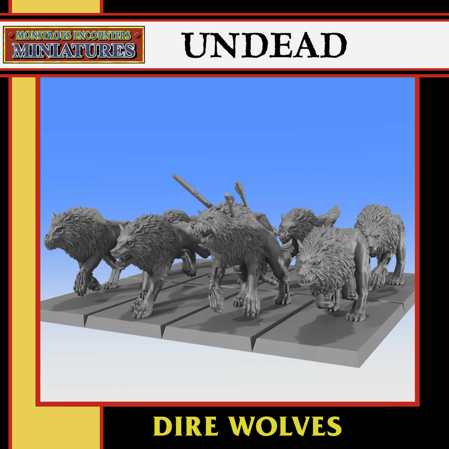 Undead Dire Wolves by Monstrous Encounters