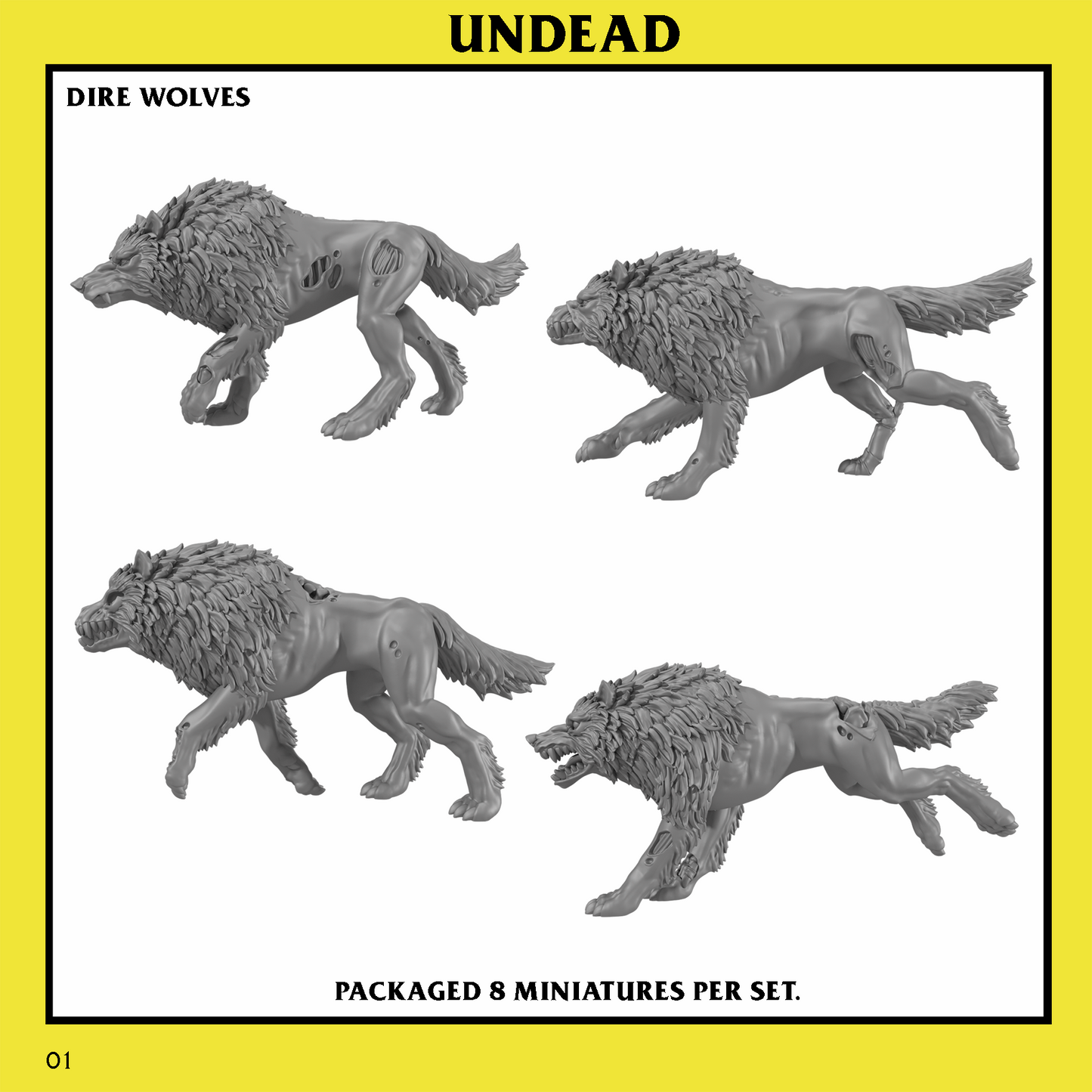 Undead Dire Wolves by Monstrous Encounters