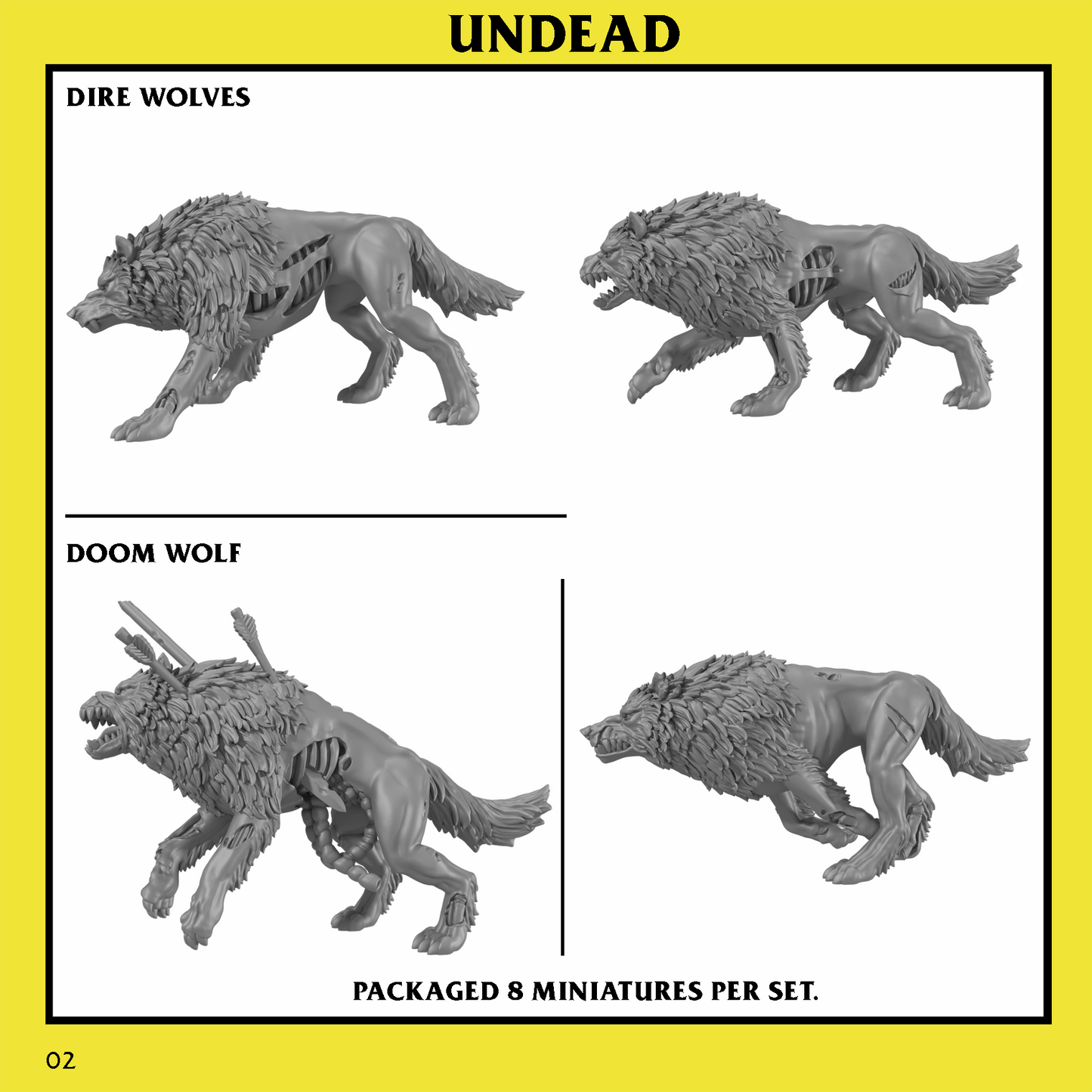 Undead Dire Wolves by Monstrous Encounters