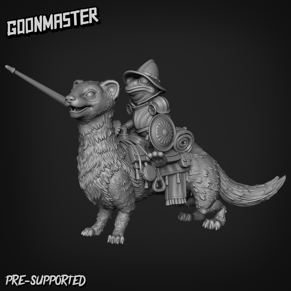 Ferret And Frog By Goon Master