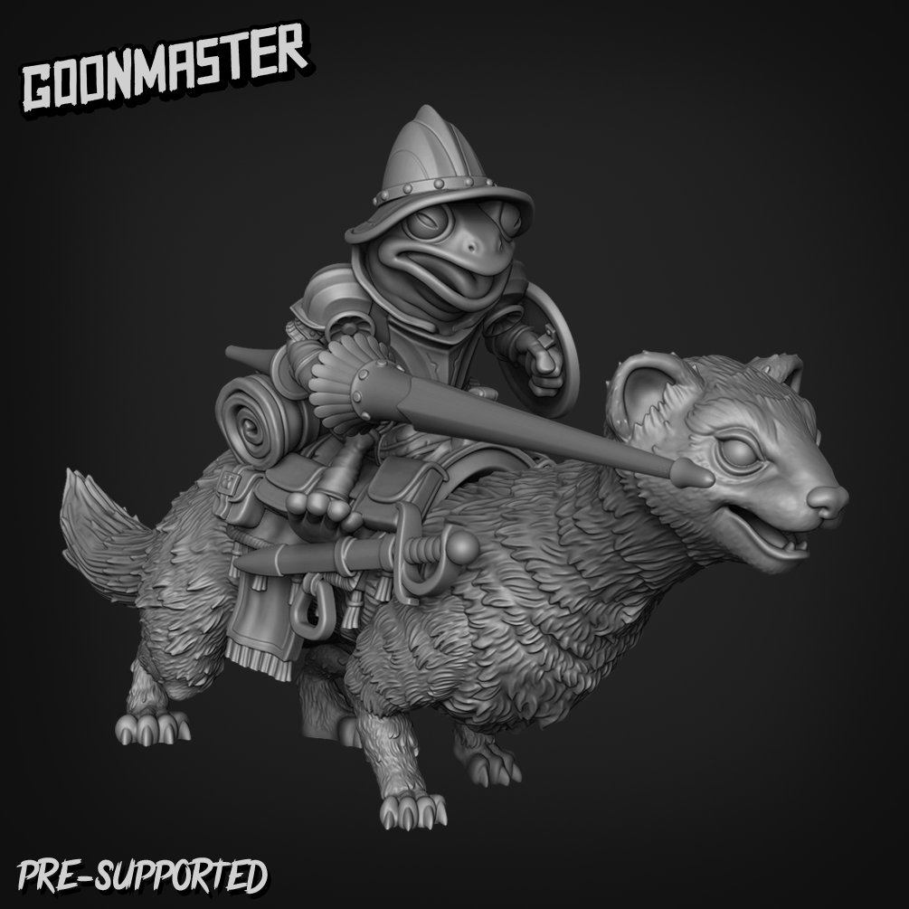 Ferret And Frog By Goon Master