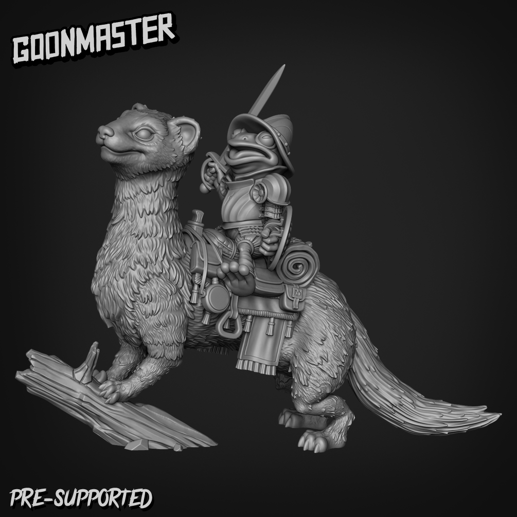 Ferret And Frog By Goon Master