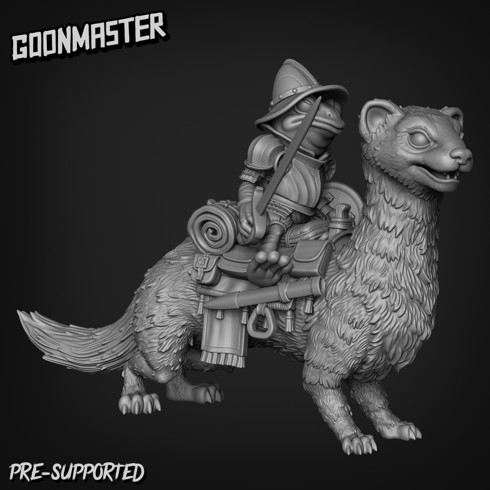 Ferret And Frog By Goon Master