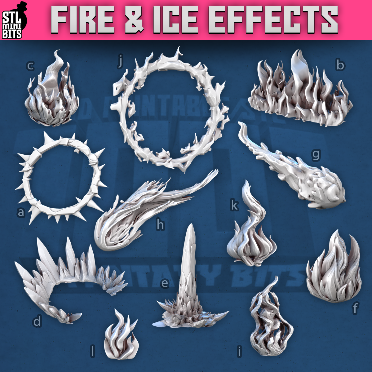Fire & Ice Effects by STL Miniatures