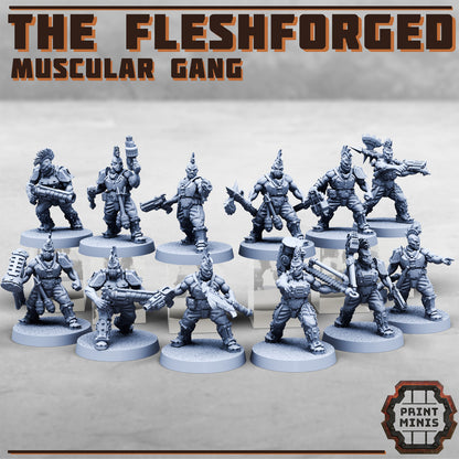 The Fleshforged - a muscular gang!