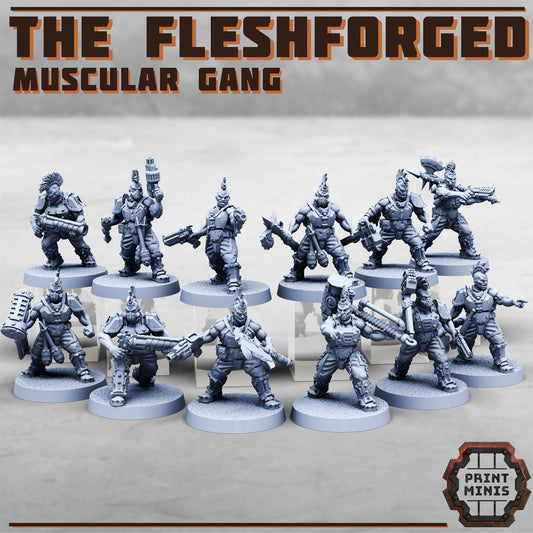 The Fleshforged - a muscular gang!