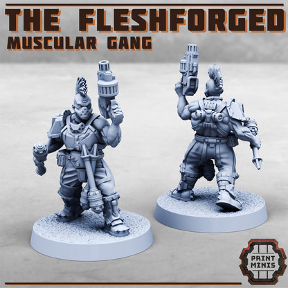 The Fleshforged - a muscular gang!