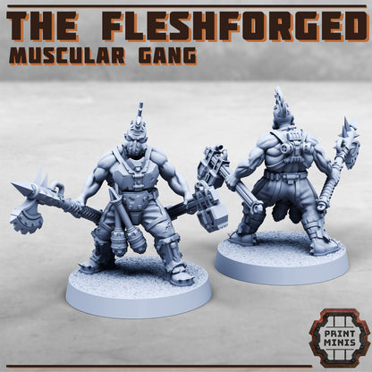 The Fleshforged - a muscular gang!