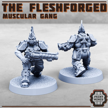 The Fleshforged - a muscular gang!