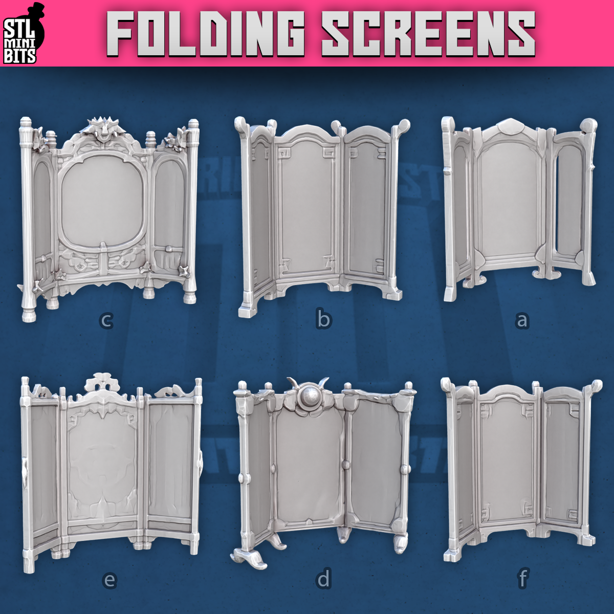Folding Screens by STL Miniatures